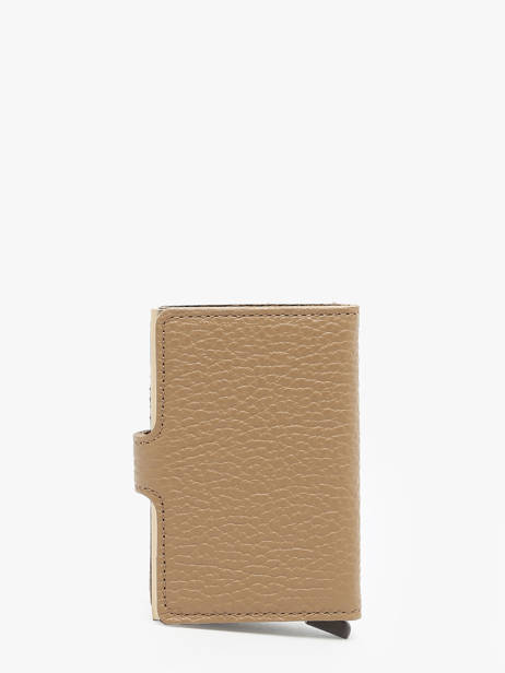 Kaarthouder Leder Secrid Beige pebble MPE ander zicht 2